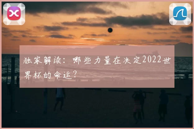 独家解读:哪些力量在决定2022世界杯的命运?