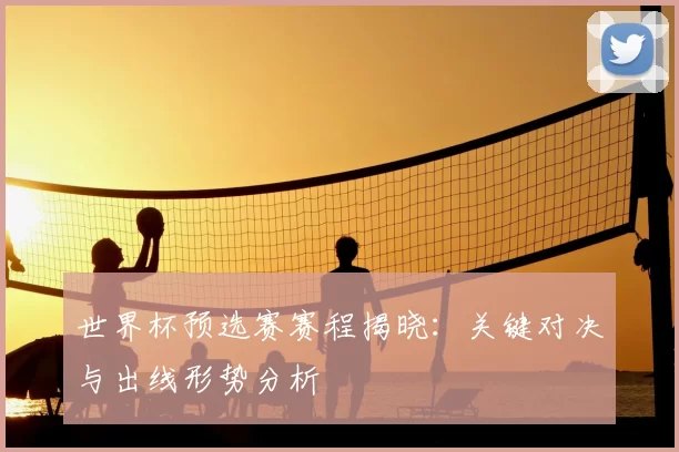 世界杯预选赛赛程揭晓：关键对决与出线形势分析