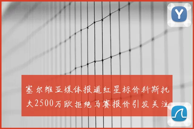 塞尔维亚媒体报道红星标价科斯托夫2500万欧拒绝马赛报价引发关注