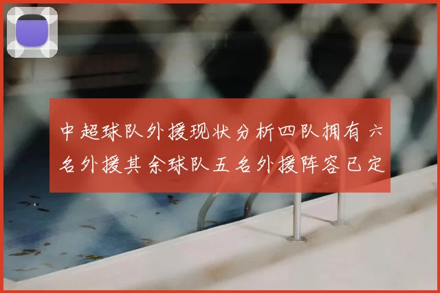 中超球队外援现状分析四队拥有六名外援其余球队五名外援阵容已定
