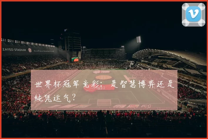 世界杯冠军竞彩:是智慧博弈还是纯凭运气?